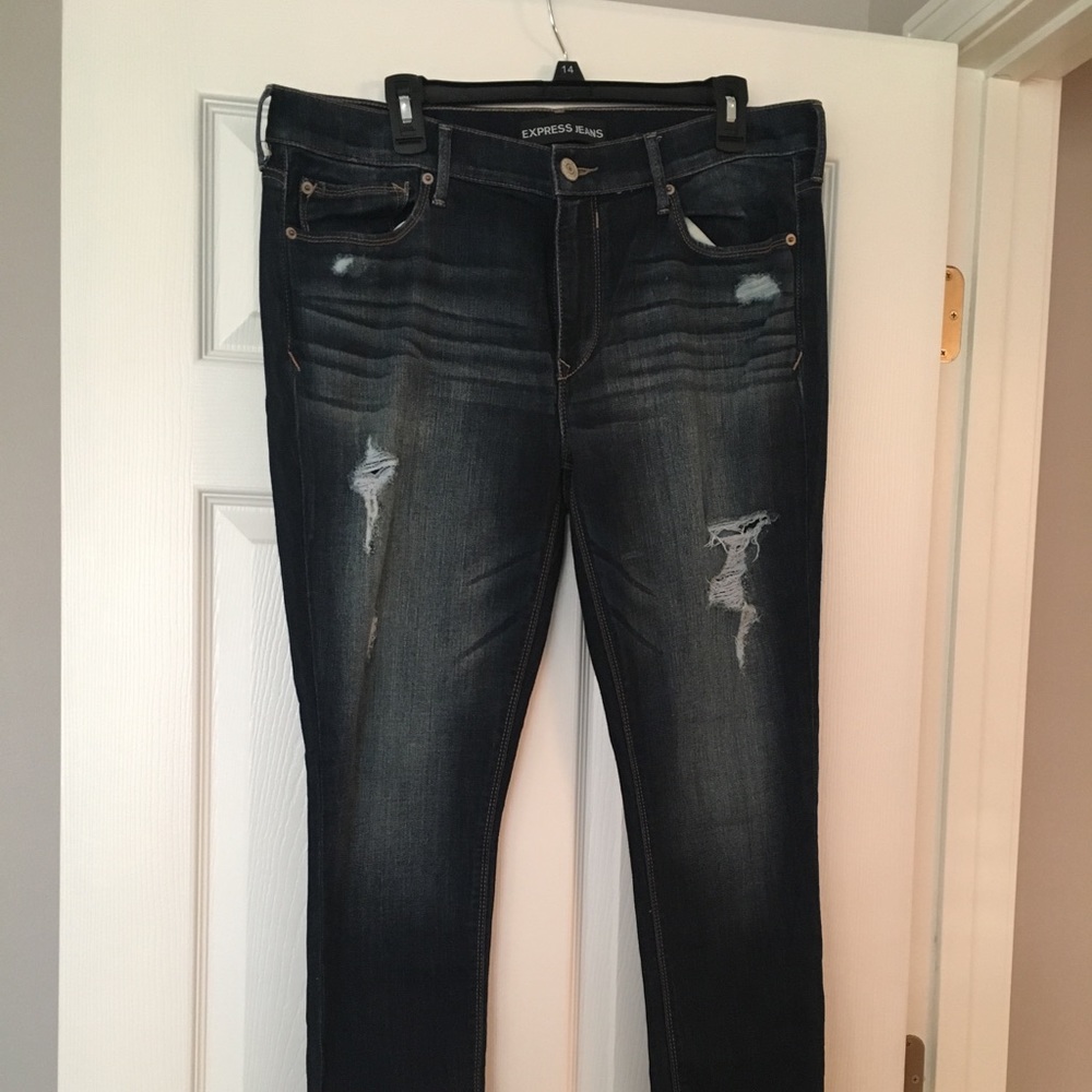 Express mid rise jean leggings- NWOT